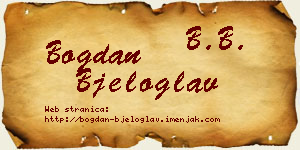 Bogdan Bjeloglav vizit kartica